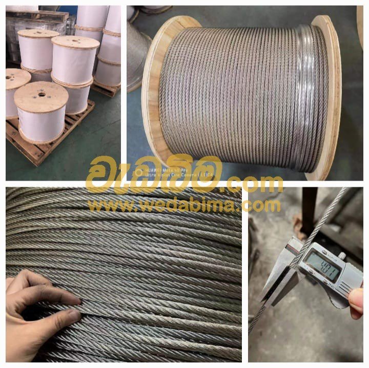 4mm 304 Non Magnetic Stainless Steel cable Embilipitiya