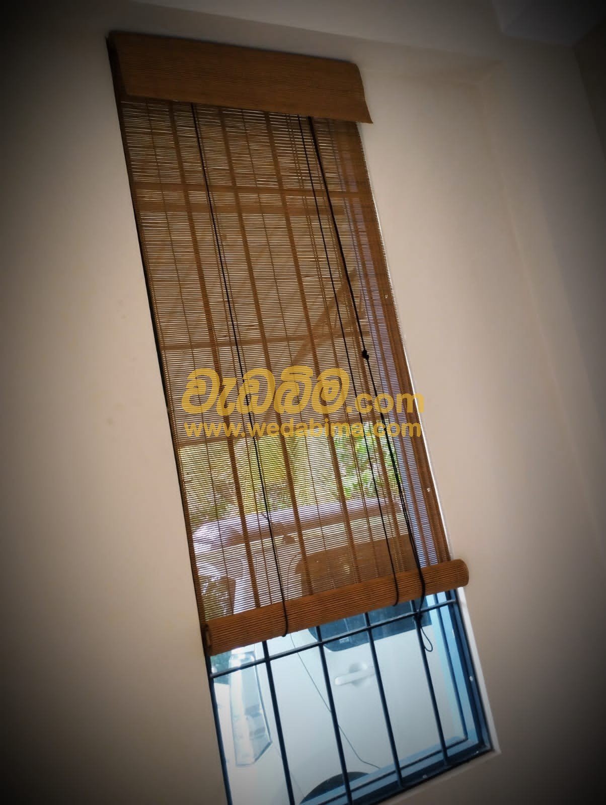 Cane blinds in Sri Lanka