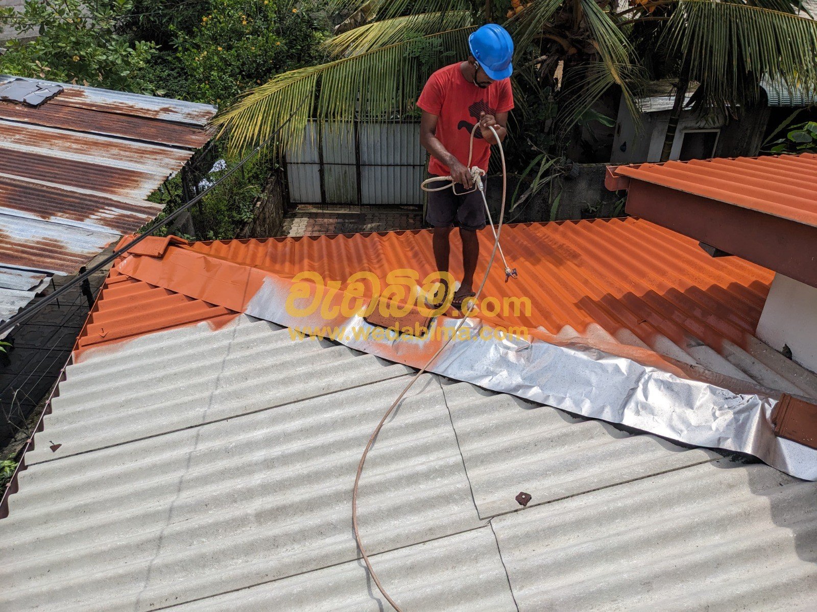 Roof painting services price in kalutara