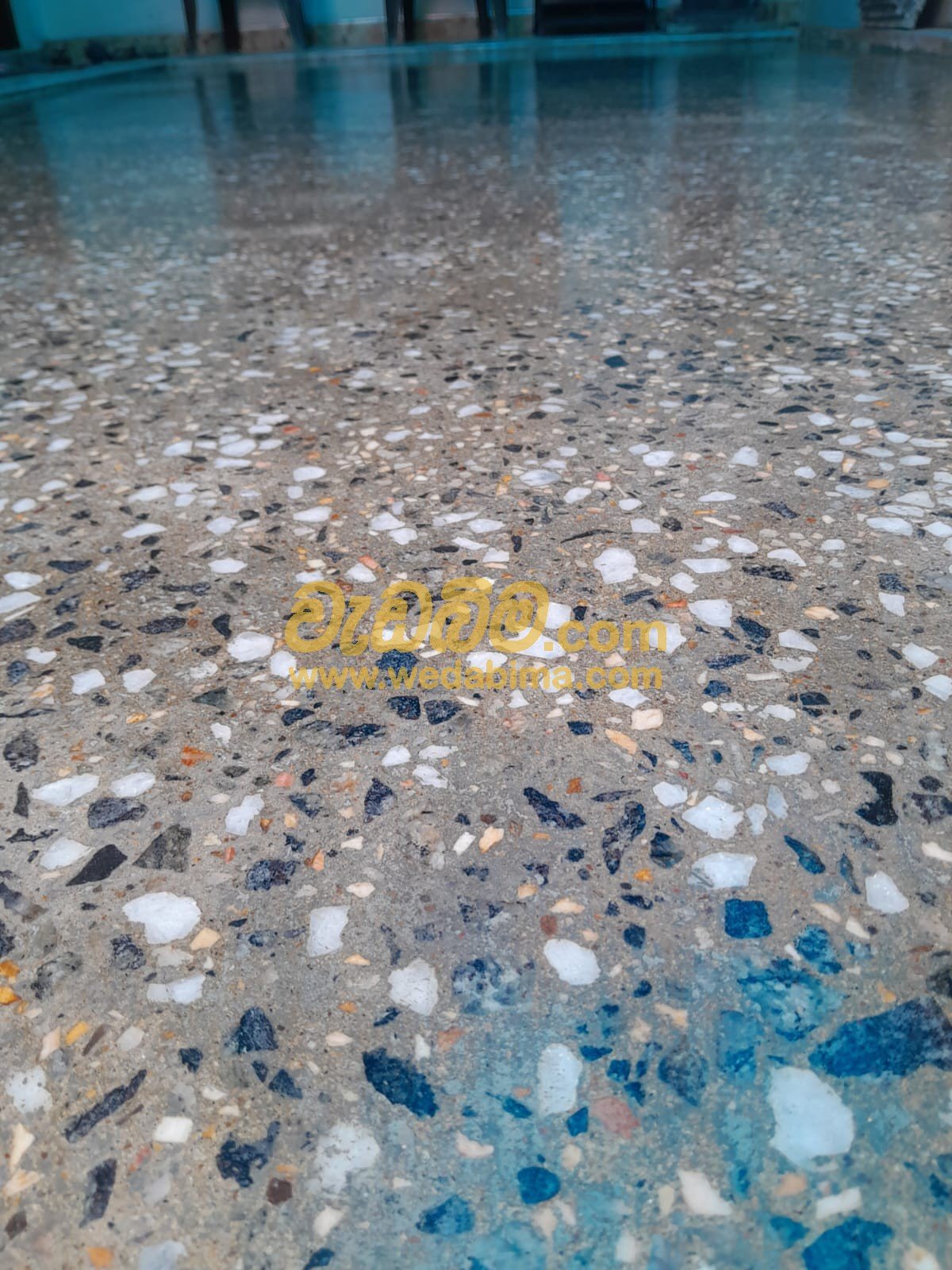 Terrazzo & chipstone floor Epoxy finishing Weboda