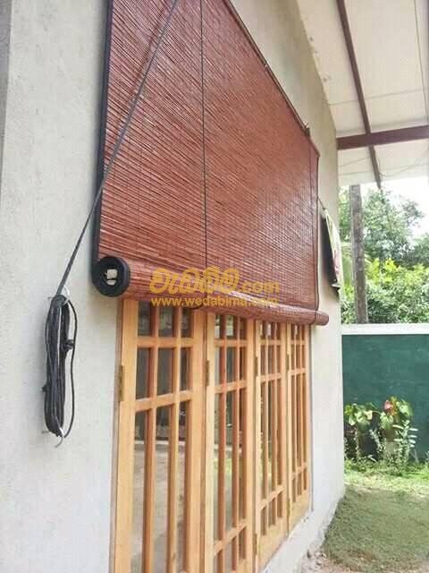 Roller bamboo blinds contractors colombo