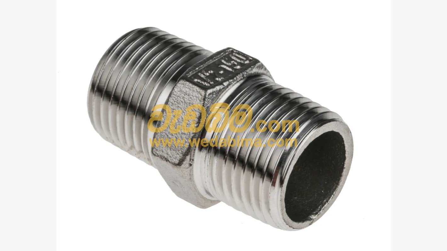 Hexagon Nipple 1/2 - Stainless Steel
