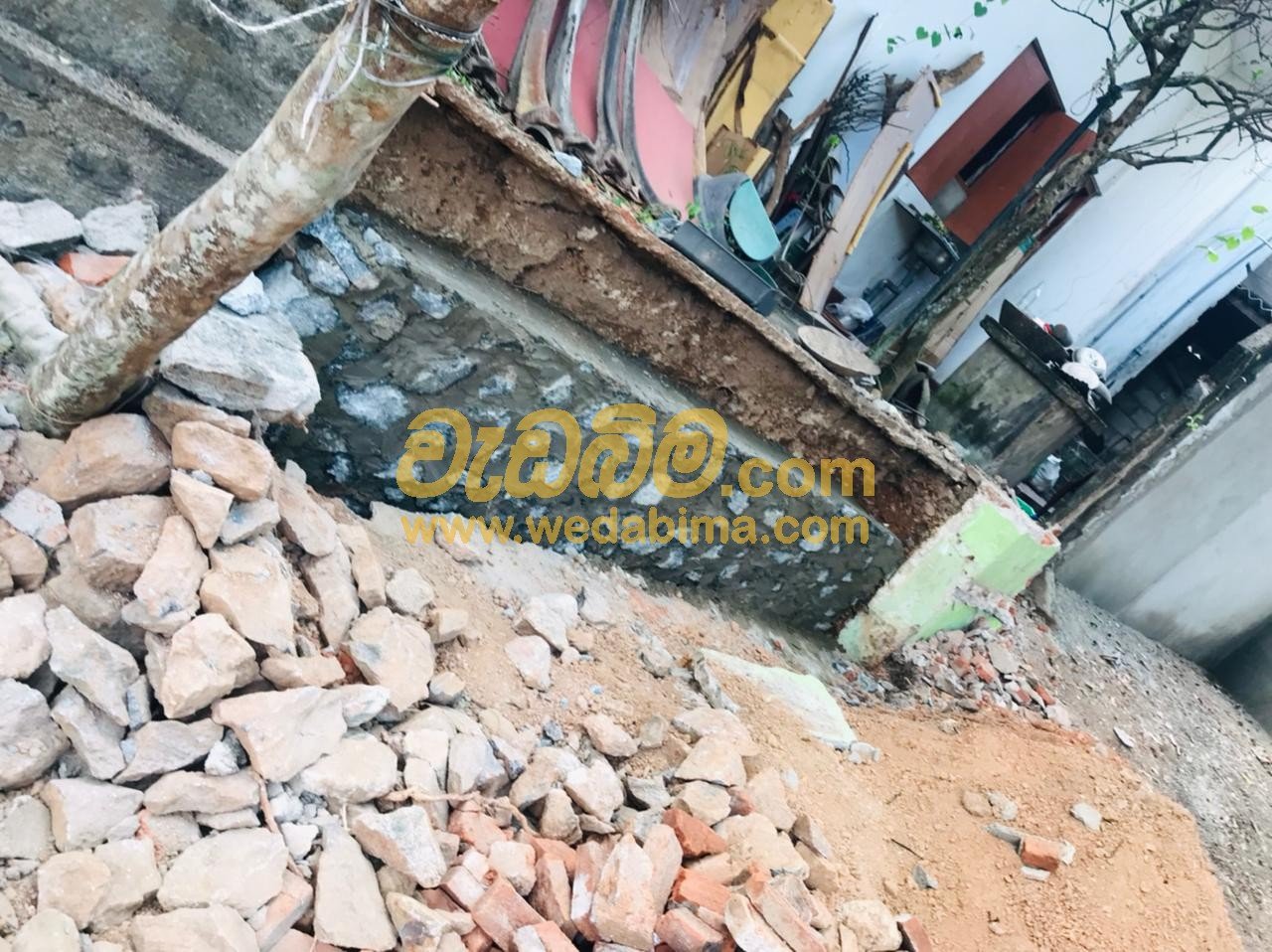 Rubble Wall Construction