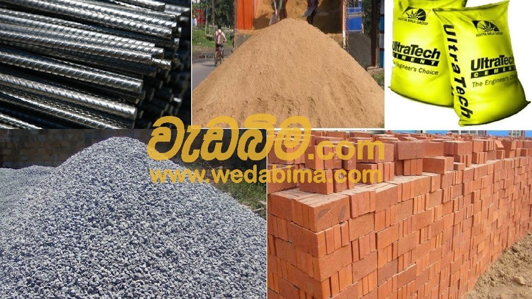 building material price in Kelaniya, gampaha