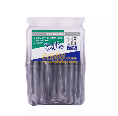 100Pcs 65mm Screw Driver Bit - Hi Koki