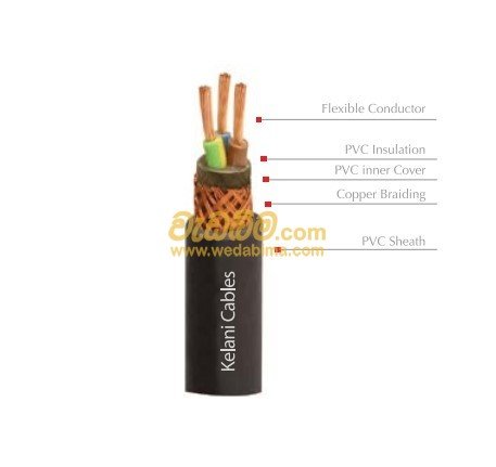 3 x 2.5mm 3C Kelani Screened Cable