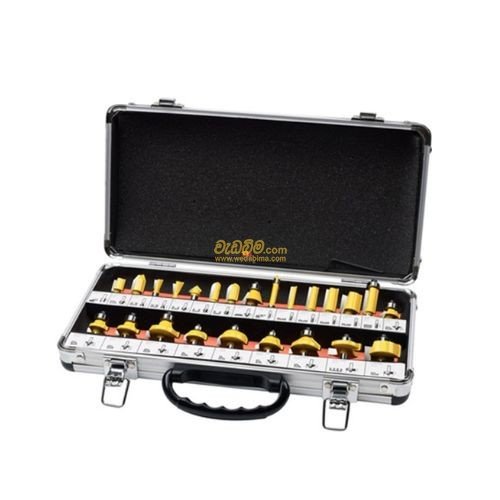 24Pcs 1/4 Inch Shank Router Bit